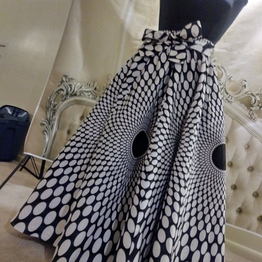 Not Your Ordinary Polka Dot Maxi Skirt